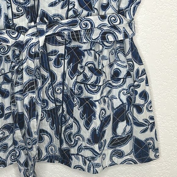 New Cleobella Tayla Wrap Vest Top in Azulejo Large Blue/White Revolve - Picture 5 of 16